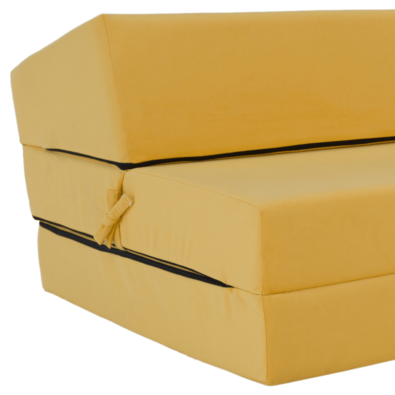 Casa si Gradina - Mobilier - Saltele si somiere - Saltele - Saltea pliabila/fotoliu extensibil, 2 in 1, galben, VEDIS - Infinity.ro