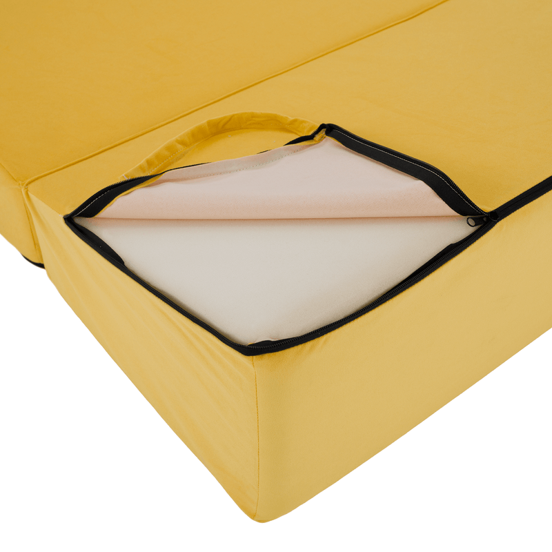 Casa si Gradina - Mobilier - Saltele si somiere - Saltele - Saltea pliabila/fotoliu extensibil, 2 in 1, galben, VEDIS - Infinity.ro