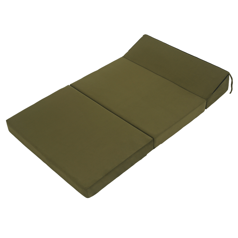 Casa si Gradina - Mobilier - Saltele si somiere - Saltele - Saltea/scaun pliabil, 2 in 1, maslinie, VEDIS - Infinity.ro