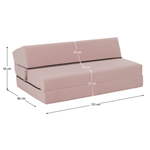 Casa si Gradina - Mobilier - Saltele si somiere - Saltele - Saltea pliabila/fotoliu extensibil, 2 in 1, roz, VEDIS - Infinity.ro