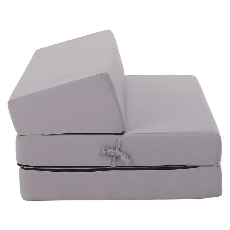Casa si Gradina - Mobilier - Saltele si somiere - Saltele - Saltea/scaun pliabil, 2 in 1, gri deschis, VEDIS - Infinity.ro