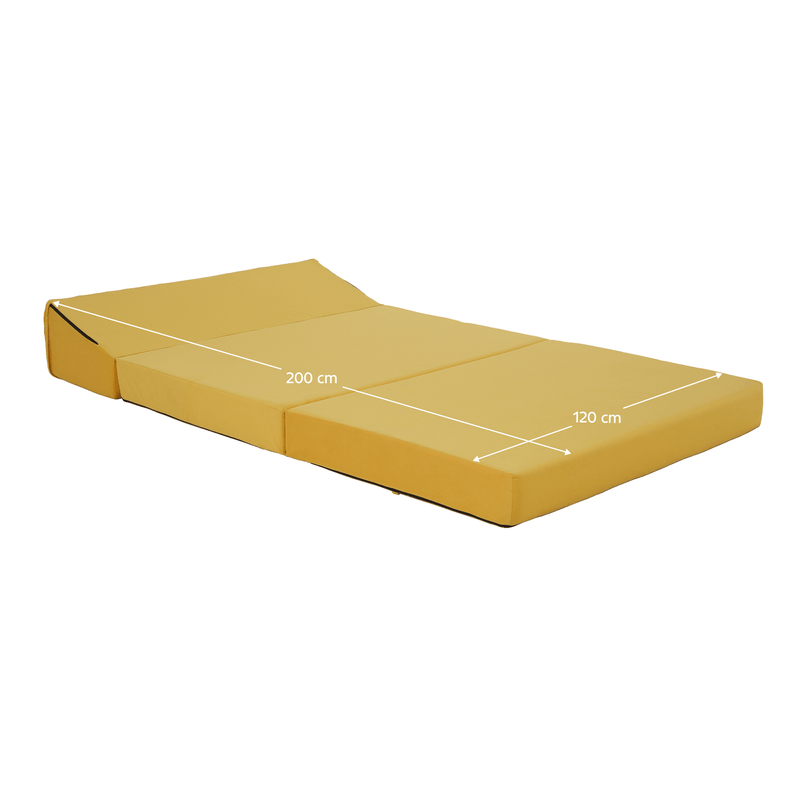 Casa si Gradina - Mobilier - Saltele si somiere - Saltele - Saltea pliabila/fotoliu extensibil, 2 in 1, galben, VEDIS - Infinity.ro