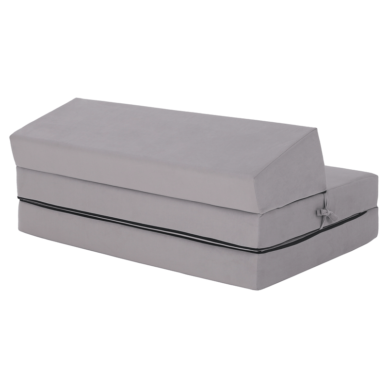 Casa si Gradina - Mobilier - Saltele si somiere - Saltele - Saltea/scaun pliabil, 2 in 1, gri deschis, VEDIS - Infinity.ro