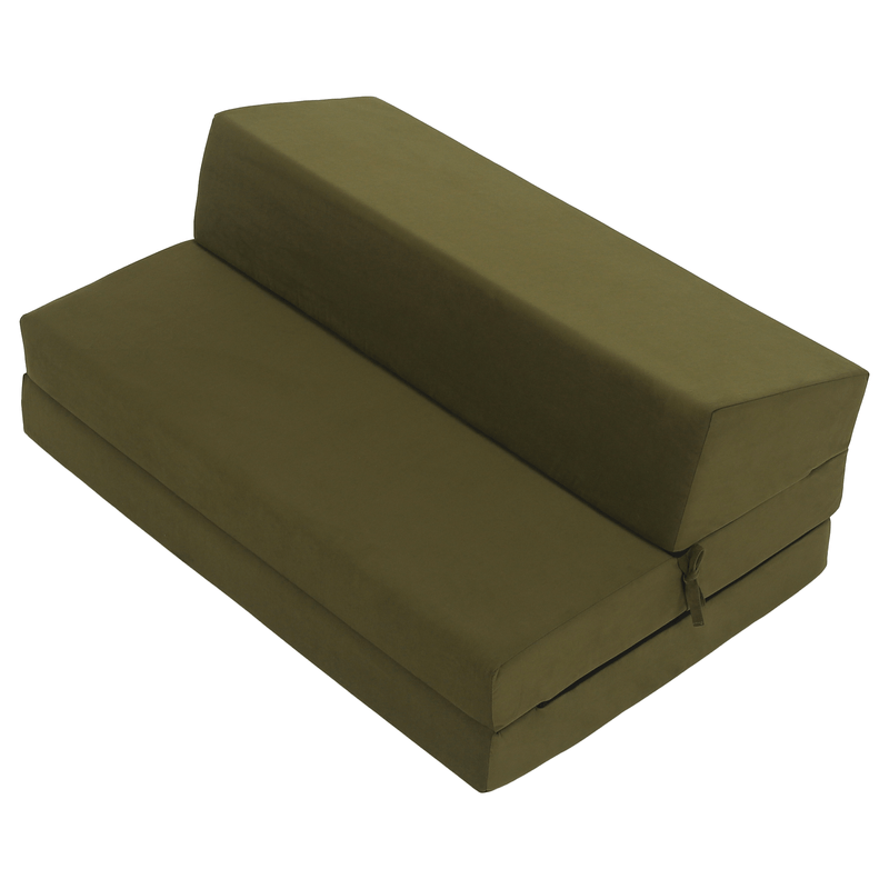Casa si Gradina - Mobilier - Saltele si somiere - Saltele - Saltea/scaun pliabil, 2 in 1, maslinie, VEDIS - Infinity.ro