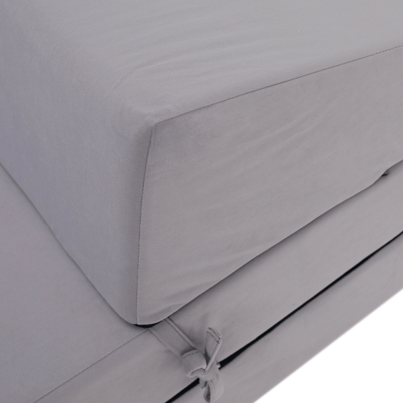Casa si Gradina - Mobilier - Saltele si somiere - Saltele - Saltea/scaun pliabil, 2 in 1, gri deschis, VEDIS - Infinity.ro