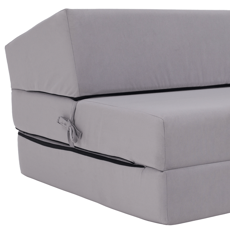 Casa si Gradina - Mobilier - Saltele si somiere - Saltele - Saltea/scaun pliabil, 2 in 1, gri deschis, VEDIS - Infinity.ro