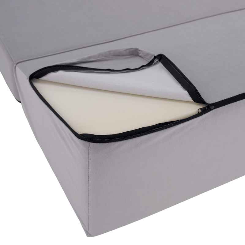 Casa si Gradina - Mobilier - Saltele si somiere - Saltele - Saltea/scaun pliabil, 2 in 1, gri deschis, VEDIS - Infinity.ro