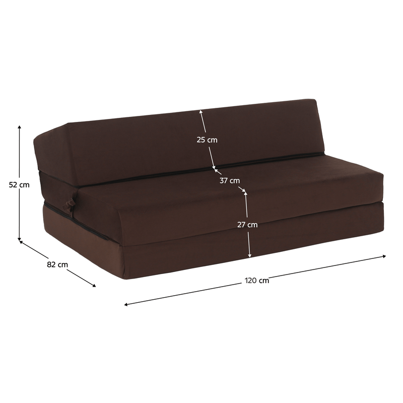 Casa si Gradina - Mobilier - Saltele si somiere - Saltele - Saltea pliabila/fotoliu extensibil, 2 in 1, maro, VEDIS - Infinity.ro