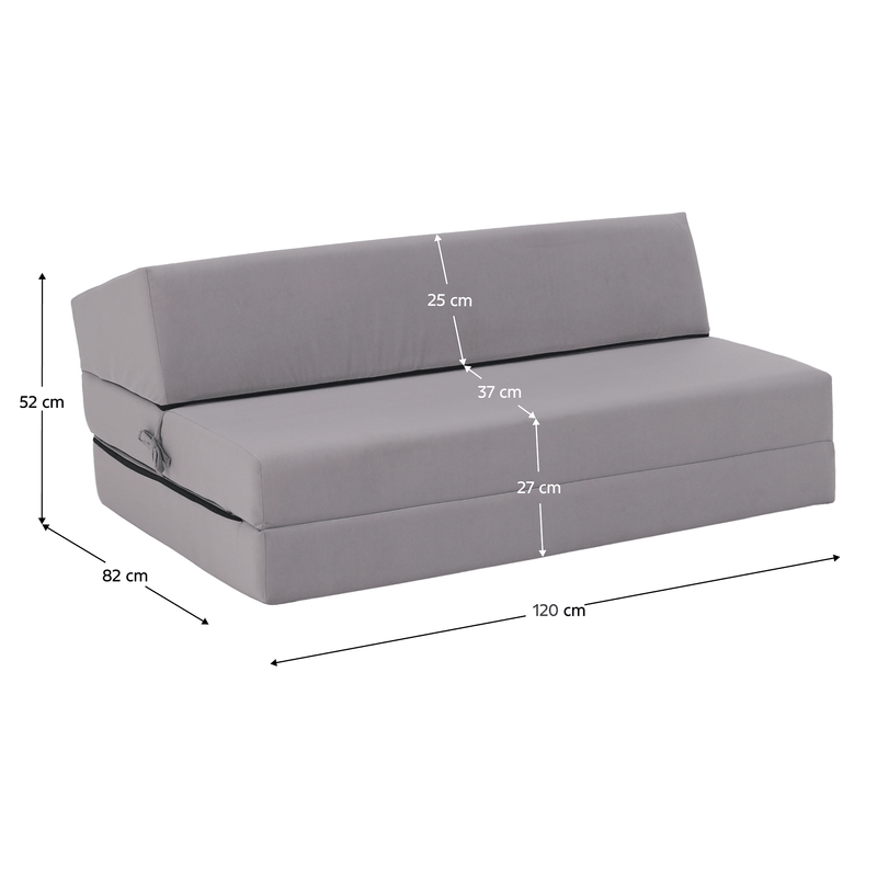 Casa si Gradina - Mobilier - Saltele si somiere - Saltele - Saltea/scaun pliabil, 2 in 1, gri deschis, VEDIS - Infinity.ro