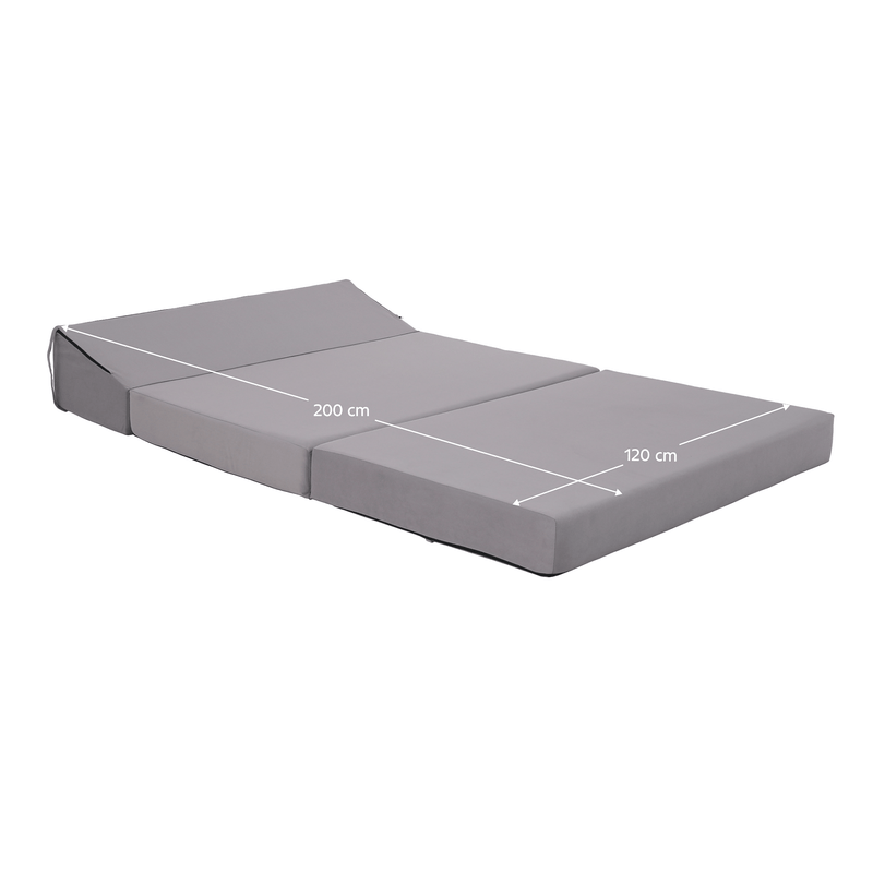 Casa si Gradina - Mobilier - Saltele si somiere - Saltele - Saltea/scaun pliabil, 2 in 1, gri deschis, VEDIS - Infinity.ro