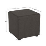 Casa si Gradina - Mobilier - Scaune si fotolii - Tabureti - Taburet, tesatura Twist, gri-maro, REGOR - Infinity.ro