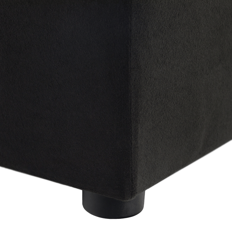 Casa si Gradina - Mobilier - Scaune si fotolii - Tabureti - Taburet, material Alova, negru, REGOR - Infinity.ro