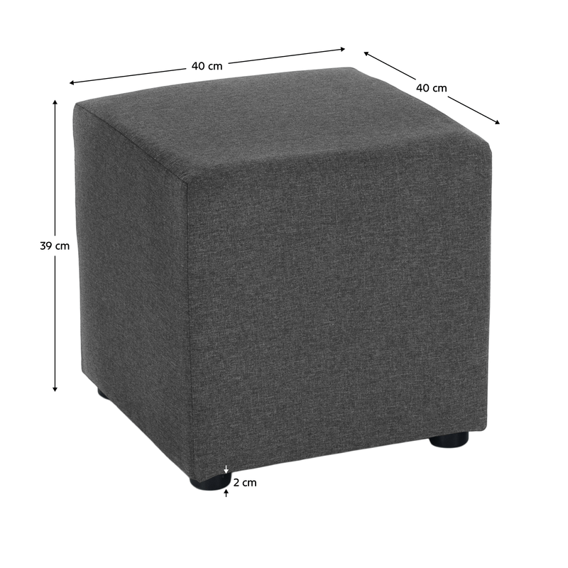 Casa si Gradina - Mobilier - Scaune si fotolii - Tabureti - Taburet, tesatura Savana, gri, REGOR - Infinity.ro
