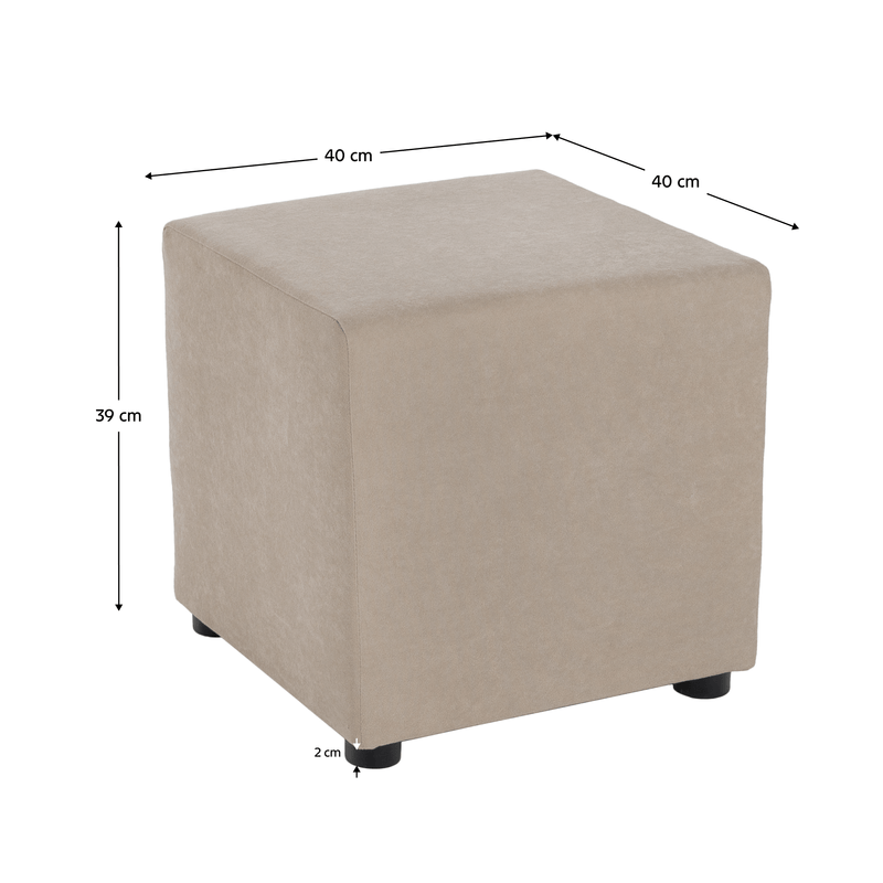 Casa si Gradina - Mobilier - Scaune si fotolii - Tabureti - Taburet, tesatura Alova, bej, REGOR - Infinity.ro