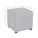 Casa si Gradina - Mobilier - Scaune si fotolii - Tabureti - Taburet, tesatura Savana, gri deschis, REGOR - Infinity.ro