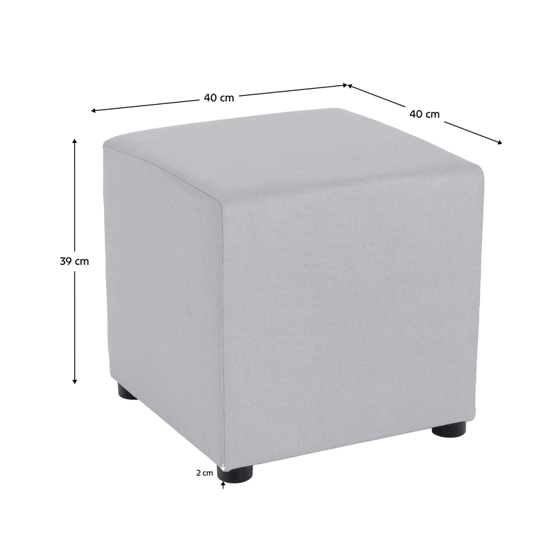 Casa si Gradina - Mobilier - Scaune si fotolii - Tabureti - Taburet, tesatura Savana, gri deschis, REGOR - Infinity.ro