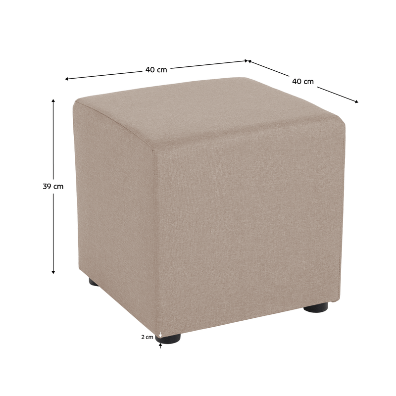 Casa si Gradina - Mobilier - Scaune si fotolii - Tabureti - Taburet, tesatura Savana, bej, REGOR - Infinity.ro