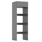 Casa si Gradina - Mobilier - Mobilier baie - Corpuri baie - Dulap deasupra masinii de spalat si uscator, grafit, JERGI - Infinity.ro