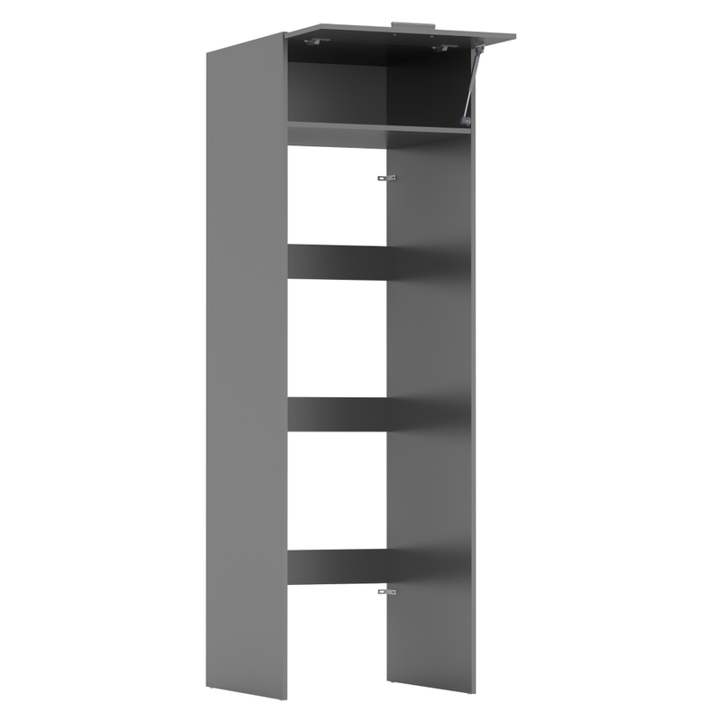 Casa si Gradina - Mobilier - Mobilier baie - Corpuri baie - Dulap deasupra masinii de spalat si uscator, grafit, JERGI - Infinity.ro