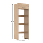 Casa si Gradina - Mobilier - Mobilier baie - Corpuri baie - Dulap deasupra masinii de spalat si uscator, stejar artisan, JERGI - Infinity.ro