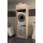Casa si Gradina - Mobilier - Mobilier baie - Corpuri baie - Dulap deasupra masinii de spalat si uscator, stejar sonoma, JERGI - Infinity.ro