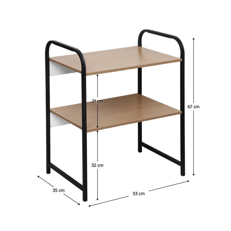 Casa si Gradina - Mobilier - Biblioteci si rafturi - Rafturi - Raft, negru/maro, BAYAN - Infinity.ro