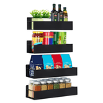 Casa si Gradina - Mobilier - Biblioteci si rafturi - Rafturi - Polite, 4 buc, negru, ZOBER TYP 2 - Infinity.ro