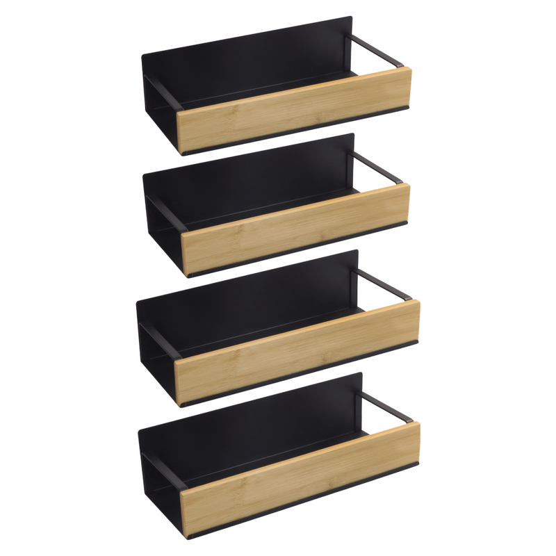 Casa si Gradina - Mobilier - Biblioteci si rafturi - Rafturi - Polite, 4 buc, maro/negru, ZOBER TYP 1 - Infinity.ro