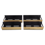 Casa si Gradina - Mobilier - Biblioteci si rafturi - Rafturi - Polite, 4 buc, maro/negru, ZOBER TYP 1 - Infinity.ro