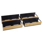 Casa si Gradina - Mobilier - Biblioteci si rafturi - Rafturi - Polite, 4 buc, maro/negru, ZOBER TYP 1 - Infinity.ro