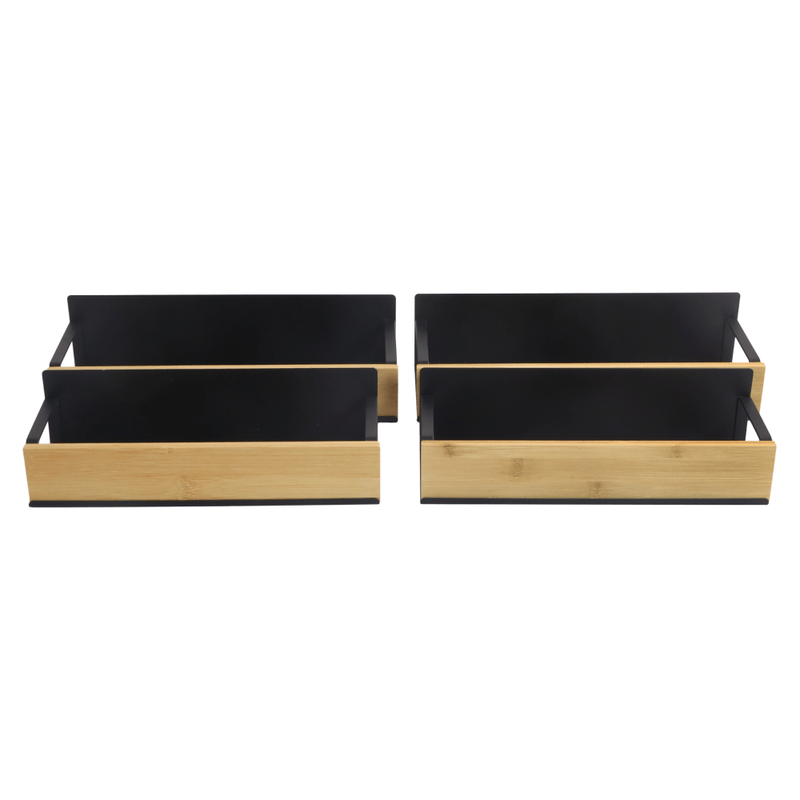 Casa si Gradina - Mobilier - Biblioteci si rafturi - Rafturi - Polite, 4 buc, maro/negru, ZOBER TYP 1 - Infinity.ro