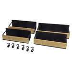 Casa si Gradina - Mobilier - Biblioteci si rafturi - Rafturi - Polite, 4 buc, maro/negru, ZOBER TYP 1 - Infinity.ro