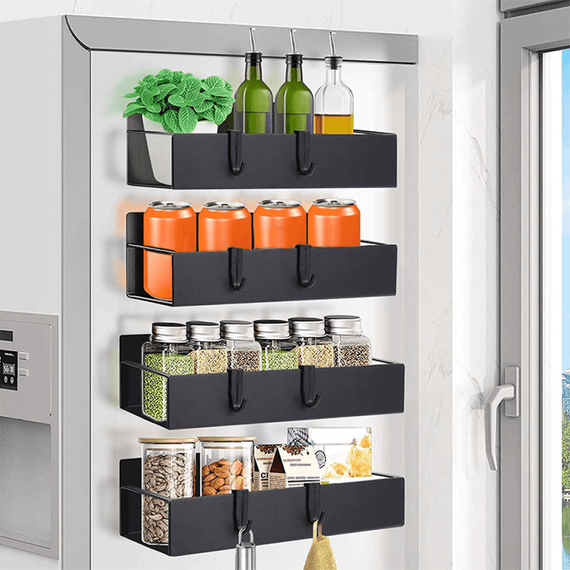 Casa si Gradina - Mobilier - Biblioteci si rafturi - Rafturi - Polite, 4 buc, negru, ZOBER TYP 2 - Infinity.ro