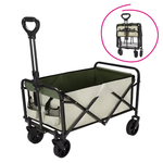 Casa si Gradina - Constructii - Depozitare, transport si protectie - Echipamente pentru transport si ridicat - Carucior de gradina, pliabil, bej/verde/negru, KARIL - Infinity.ro