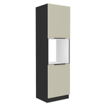 Casa si Gradina - Mobilier - Comode si corpuri - Corpuri bucatarie - Dulap inalt, pentru cuptor, casmir/negru, ARAKA 60 DP-210 2F - Infinity.ro