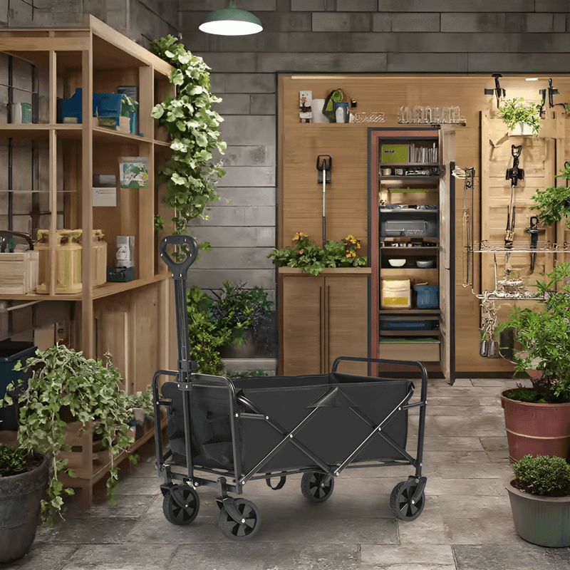 Casa si Gradina - Constructii - Depozitare, transport si protectie - Echipamente pentru transport si ridicat - Carucior de gradina, pliabil, negru, KARIL - Infinity.ro