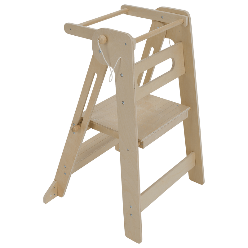 Casa si Gradina - Mobilier - Mobilier copii - Mobilier camera copiilor - Turnul de invatare pliabil Montessori, natural, URIAN - Infinity.ro