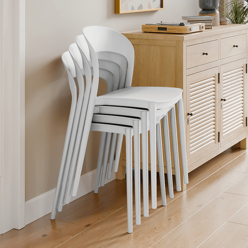 Casa si Gradina - Mobilier - Scaune si fotolii - Scaune - Scaun stivuibil, alb, RADANA NEW - Infinity.ro