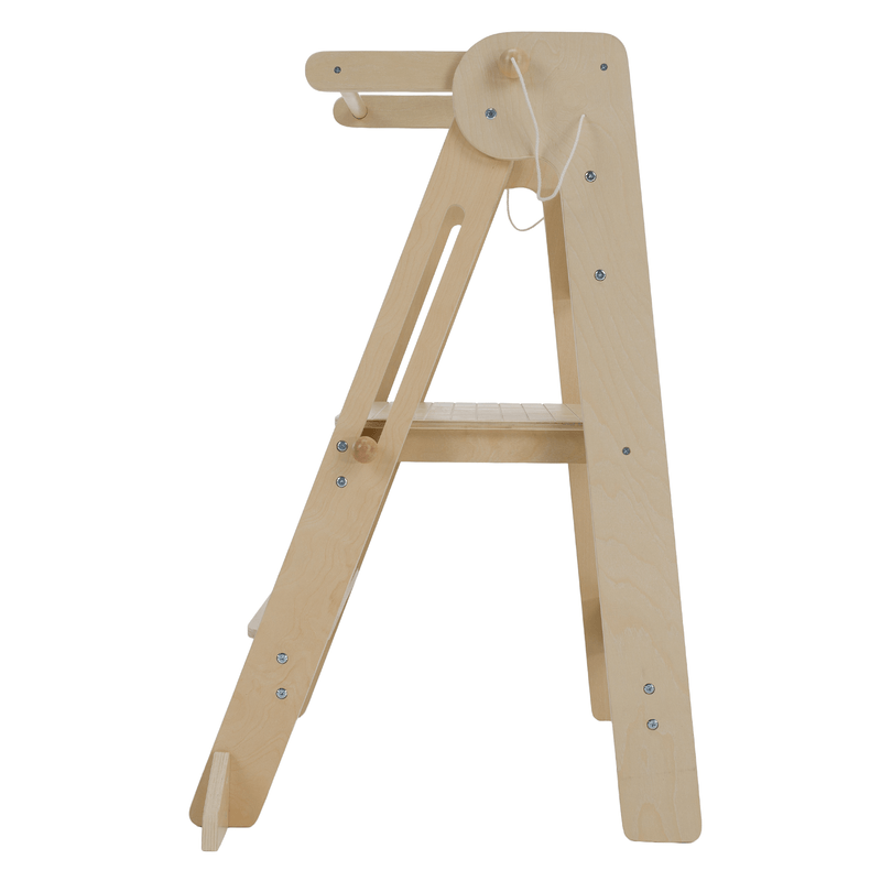 Casa si Gradina - Mobilier - Mobilier copii - Mobilier camera copiilor - Turnul de invatare pliabil Montessori, natural, URIAN - Infinity.ro