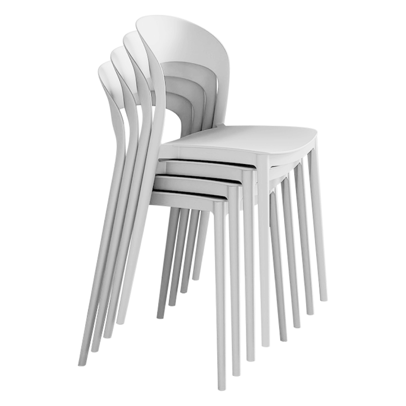 Casa si Gradina - Mobilier - Scaune si fotolii - Scaune - Scaun stivuibil, alb, RADANA NEW - Infinity.ro