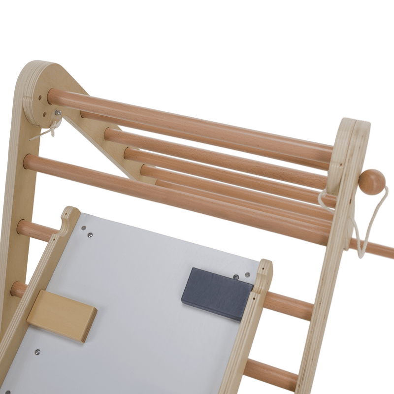 Jucarii, Copii si Bebe - Jucarii si jocuri - Jucarii de exterior - Spatii de joaca si accesorii - Montessori Triunghiul Pikler 3in1, natural/mix de culori, OPRIN - Infinity.ro