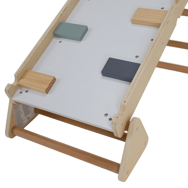 Jucarii, Copii si Bebe - Jucarii si jocuri - Jucarii de exterior - Spatii de joaca si accesorii - Montessori Triunghiul Pikler 3in1, natural/mix de culori, OPRIN - Infinity.ro