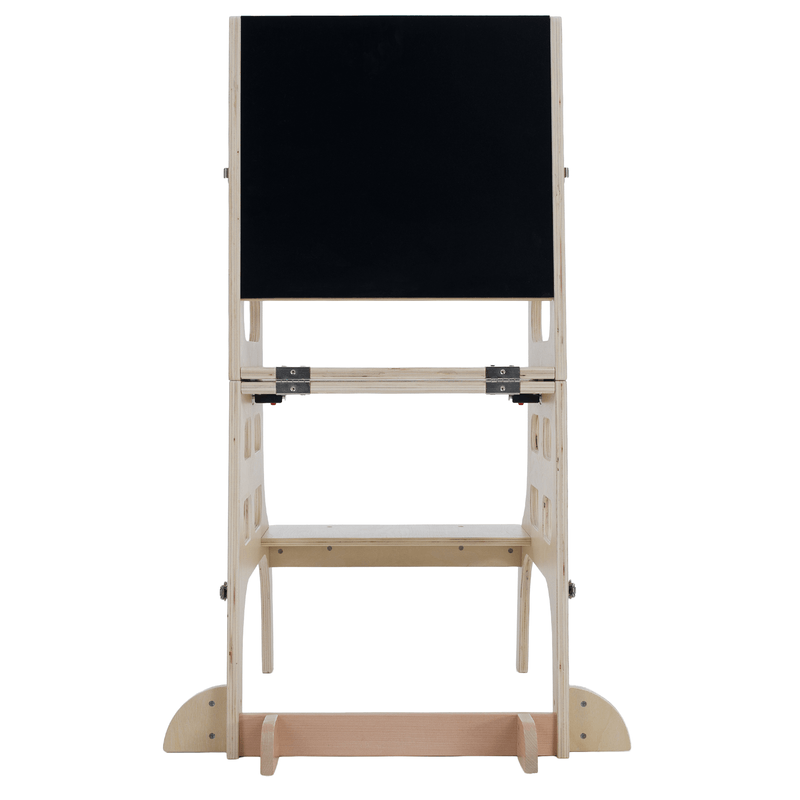 Casa si Gradina - Mobilier - Mobilier copii - Mobilier camera copiilor - Turnul de invatare Montessori 3in1 cu tabla, natural, MAGAN - Infinity.ro