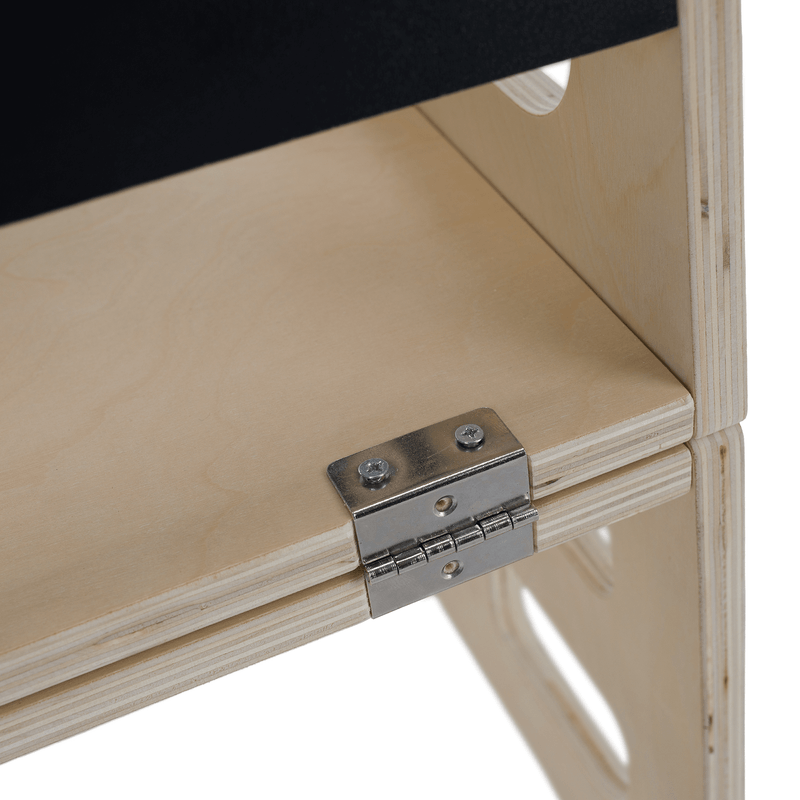 Casa si Gradina - Mobilier - Mobilier copii - Mobilier camera copiilor - Turnul de invatare Montessori 3in1 cu tabla, natural, MAGAN - Infinity.ro