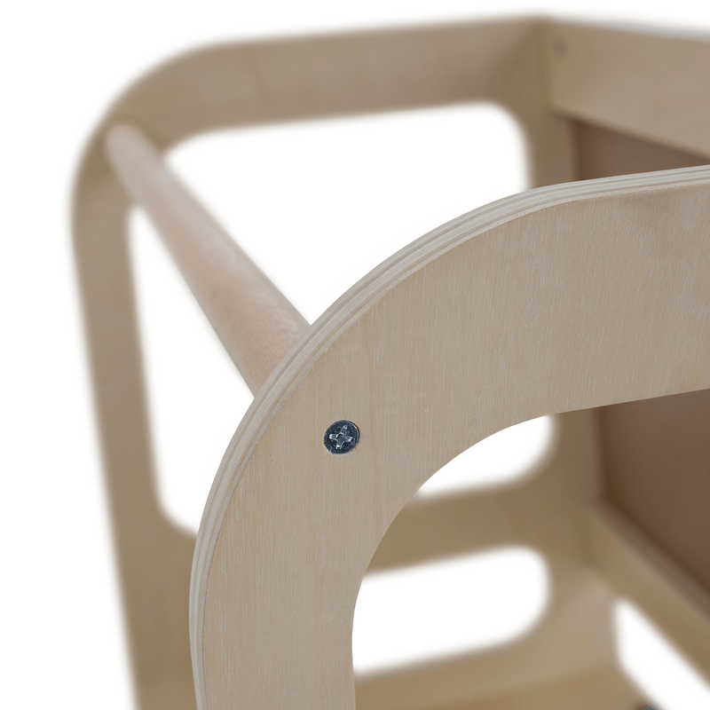 Casa si Gradina - Mobilier - Mobilier copii - Mobilier camera copiilor - Turnul de invatare Montessori 3in1 cu tabla, natural, MAGAN - Infinity.ro