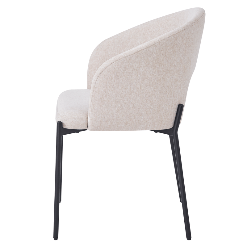 Casa si Gradina - Mobilier - Scaune si fotolii - Scaune - Scaun pentru sufragerie, bej/negru, LONKA - Infinity.ro