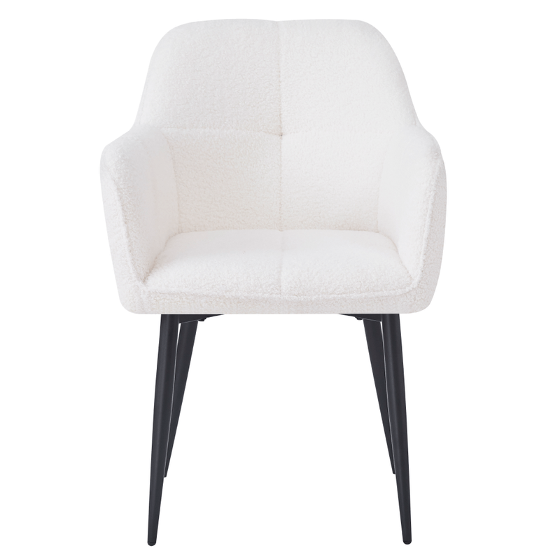 Casa si Gradina - Mobilier - Scaune si fotolii - Scaune - Fotoliu pentru sufragerie, alb/negru, SENER - Infinity.ro