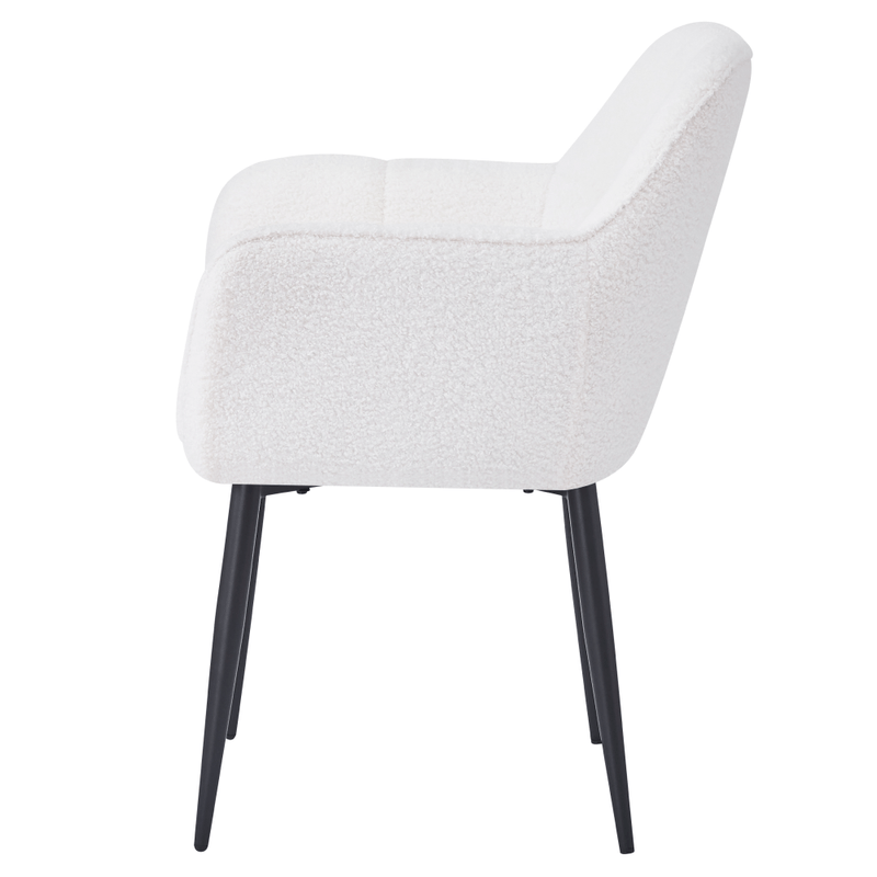 Casa si Gradina - Mobilier - Scaune si fotolii - Scaune - Fotoliu pentru sufragerie, alb/negru, SENER - Infinity.ro