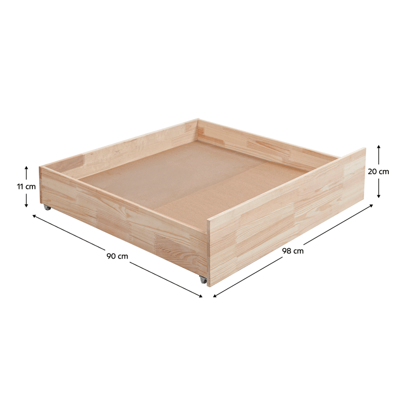 Casa si Gradina - Mobilier - Paturi si accesorii - Accesorii paturi - Spatiu de depozitare sub pat, molid, BENY - Infinity.ro