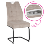 Casa si Gradina - Mobilier - Scaune si fotolii - Scaune - Scaun pentru sufragerie, maro-gri Taupe/neagra, KELMA - Infinity.ro